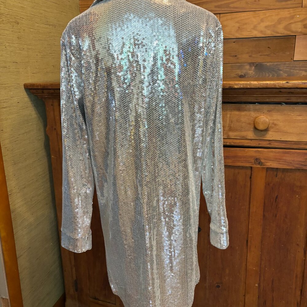 Silver Sequence Dress - image 2